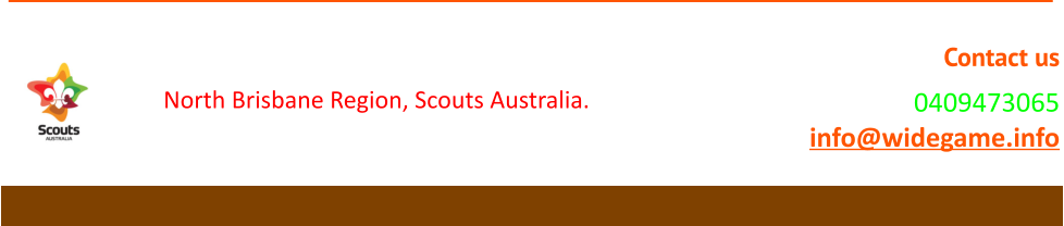 Bramble Bay/Charles S Snow Scout Districts North Brisbane Region, Scouts Australia. Contact us 0409473065 info@widegame.info