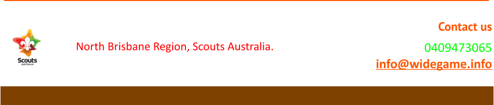 Bramble Bay/Charles S Snow Scout Districts North Brisbane Region, Scouts Australia. Contact us 0409473065 info@widegame.info